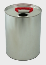 Kanister cylindryczny Ø176 z uchwytem z tworzywa sztucznego